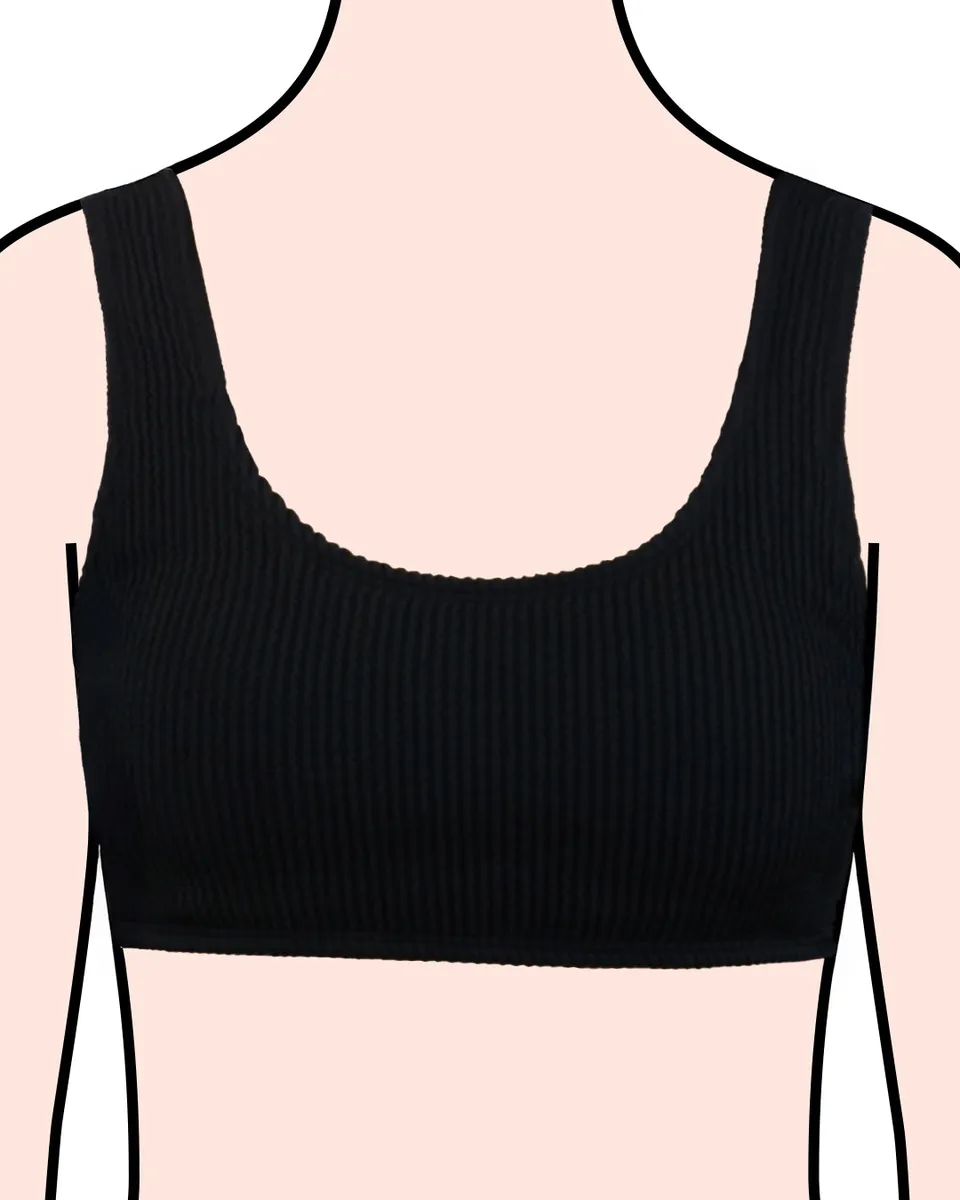 mylily-teens-bustier-bikini-oberteil-crinkle-in-schwarz image 1
