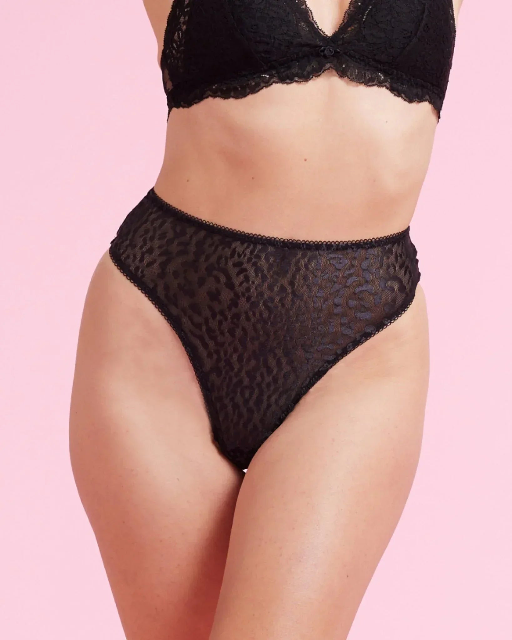 the-female-company-leo-luxury-mesh-tanga-unterw-sche-schwarz image 2