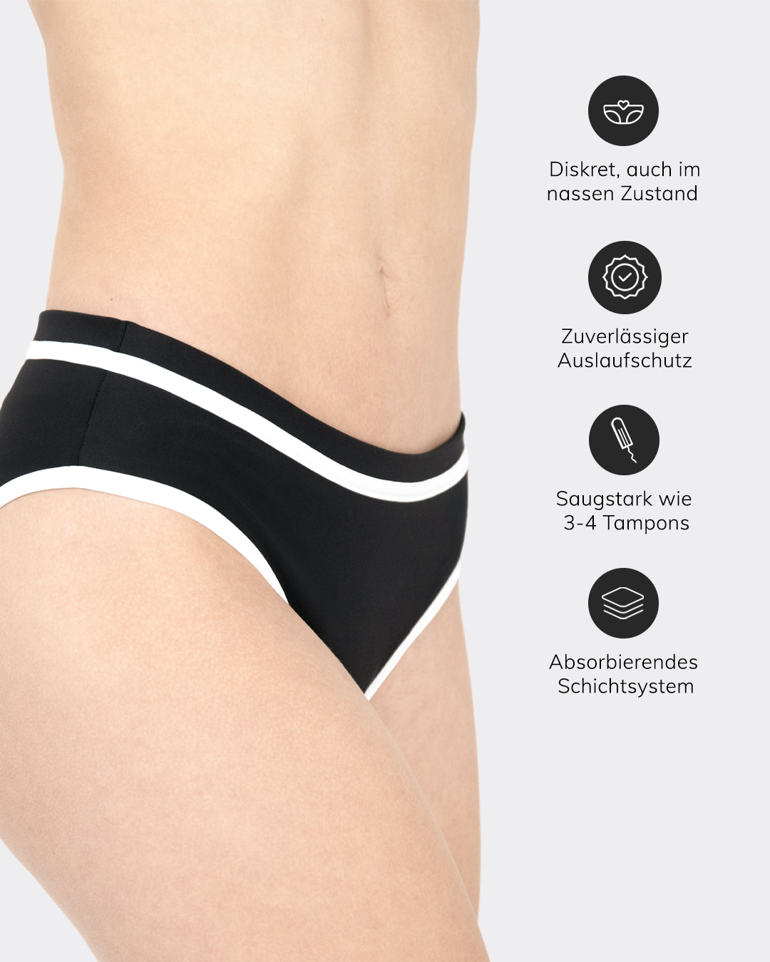 mylily-perioden-bikini-hose-mit-wei-en-details-schwarz image 5