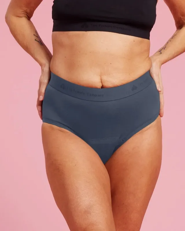 the-female-company-extra-strong-high-waist-organic-cotton-period-panty-anthracit image 1