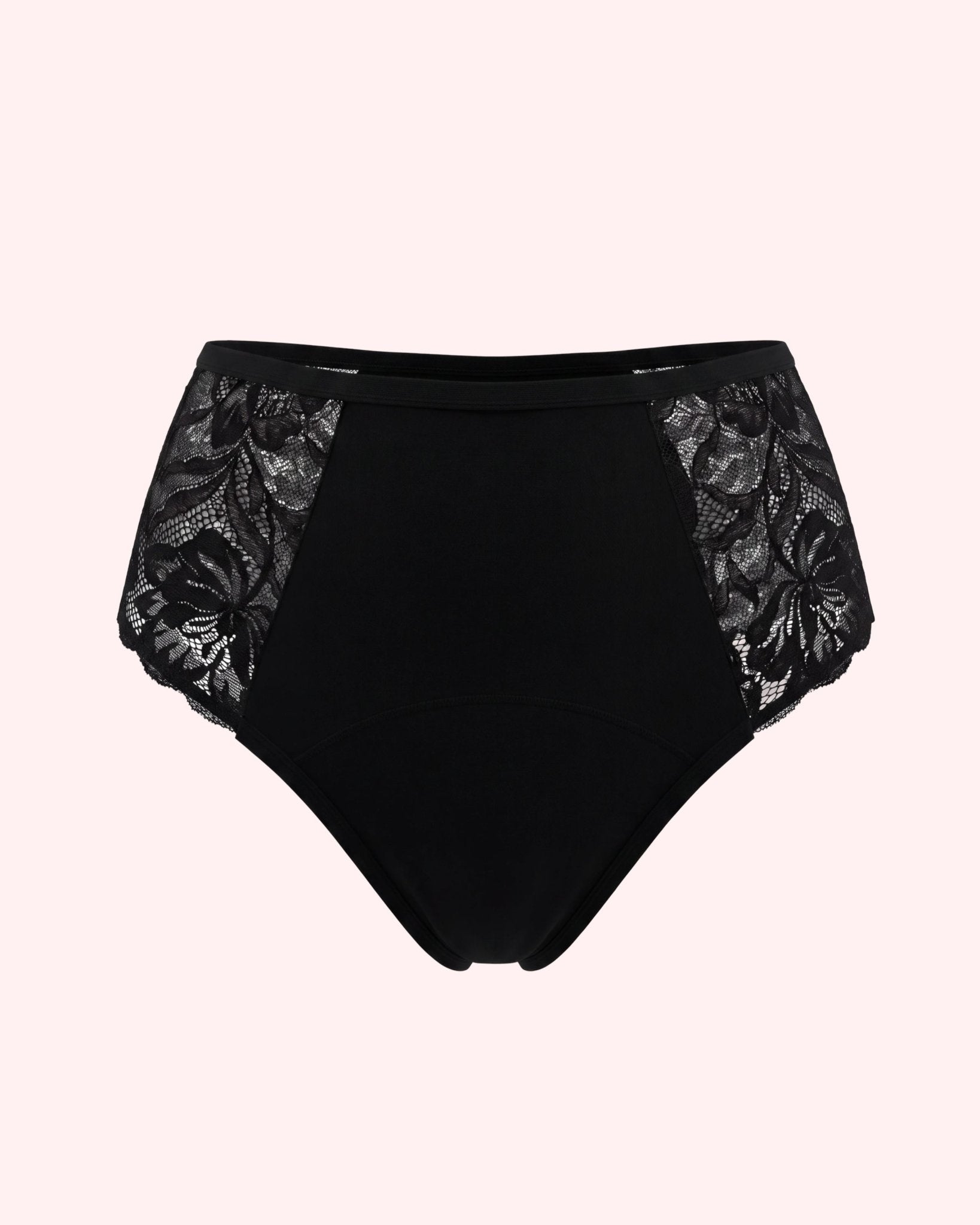 the-female-company-extra-strong-high-waist-cotton-lace-period-panty image 2
