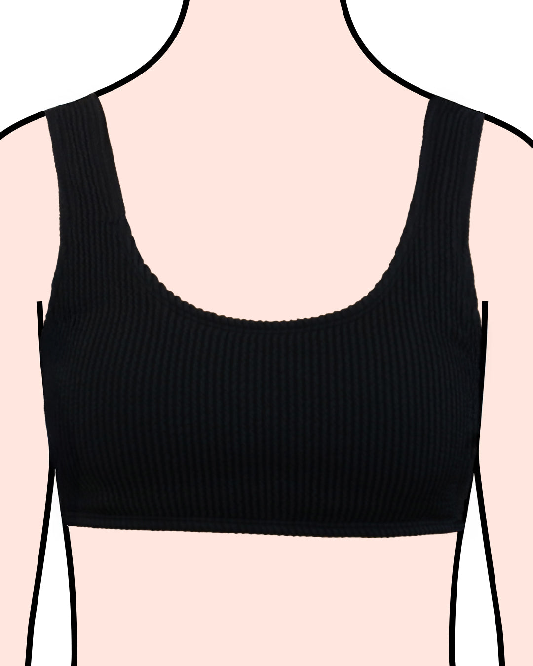 mylily-teens-bustier-bikini-oberteil-crinkle-in-schwarz image 1