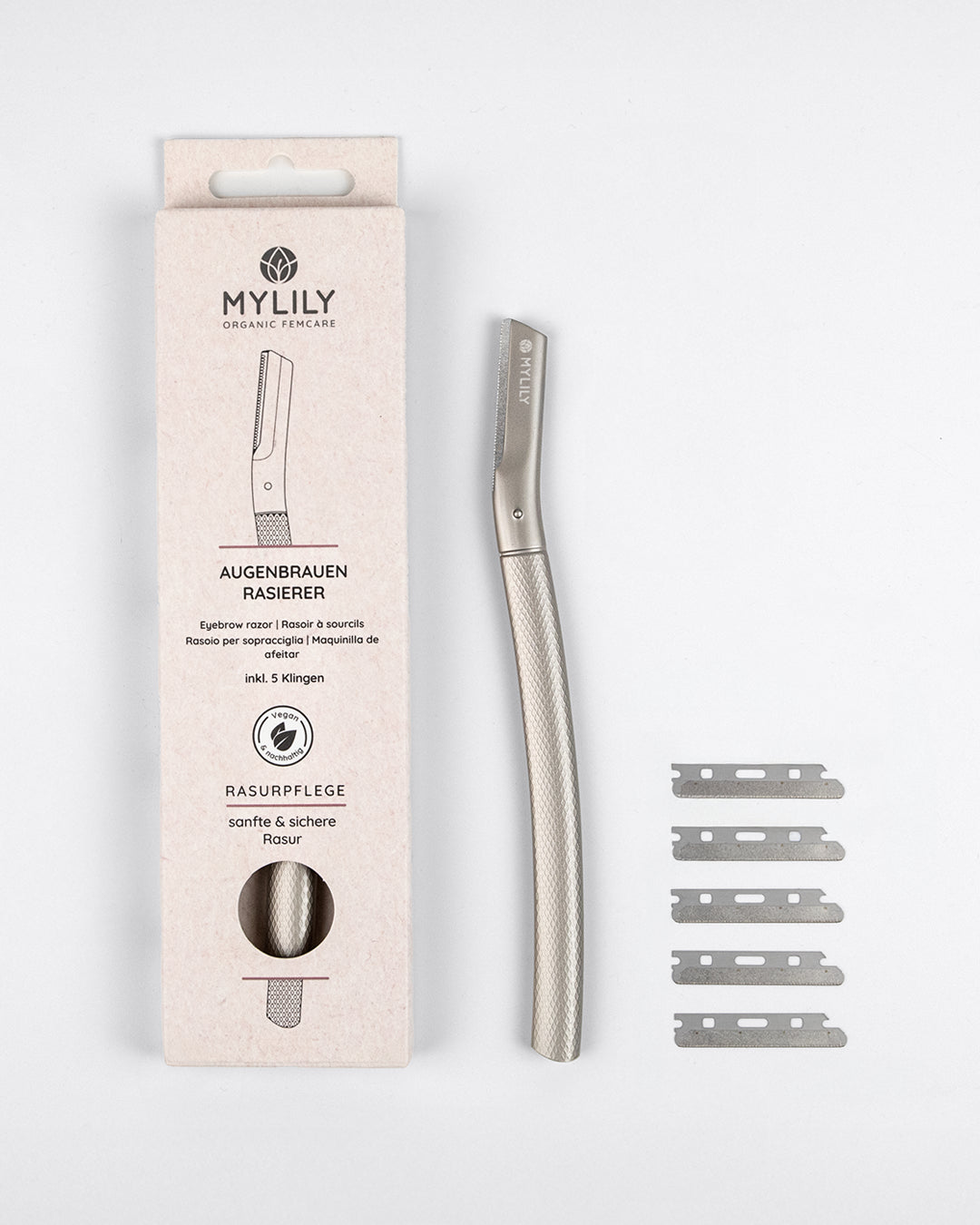 mylily-augenbrauen-rasierer-silber-inkl-5-klingen image 1