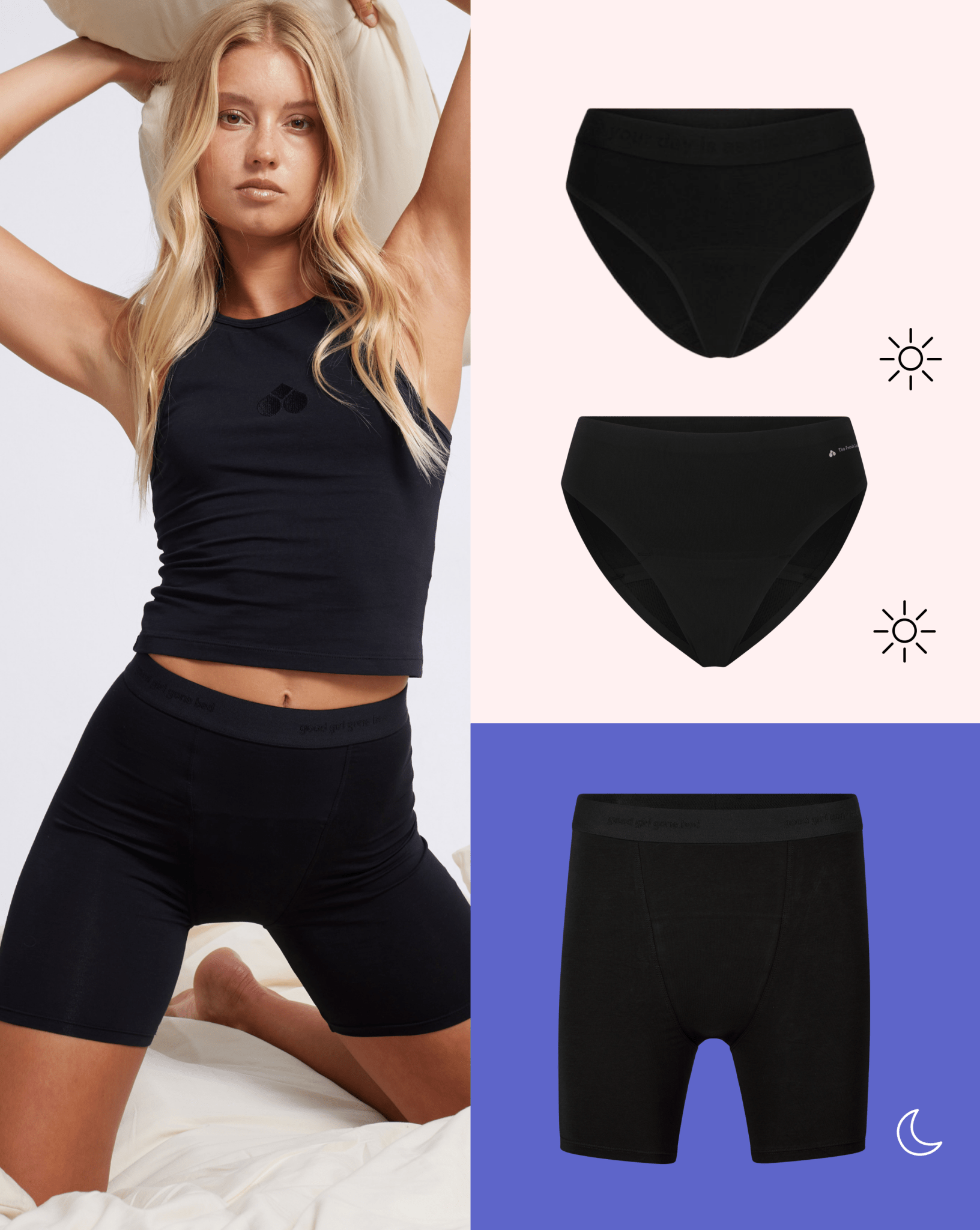 the-female-company-tag-nacht-bundle-sleep-shorts-mit-night-protect-seamless-slip image 1